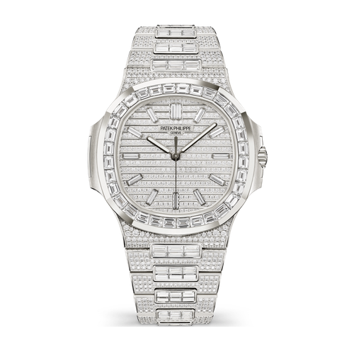 Patek Philippe Nautilus Diamond Pave White Gold 41mm