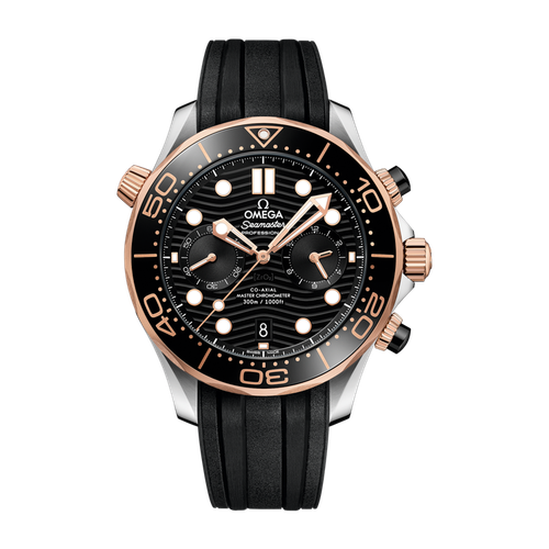 Omega Seamaster Diver 300M Black Two-Tone Rubber 44mm