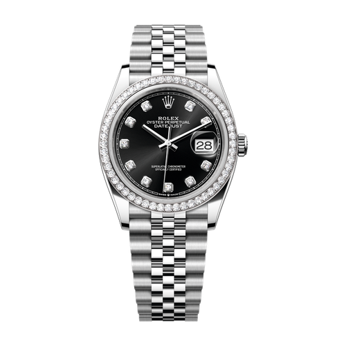 Rolex Datejust 36 Black Steel & White Gold 36mm