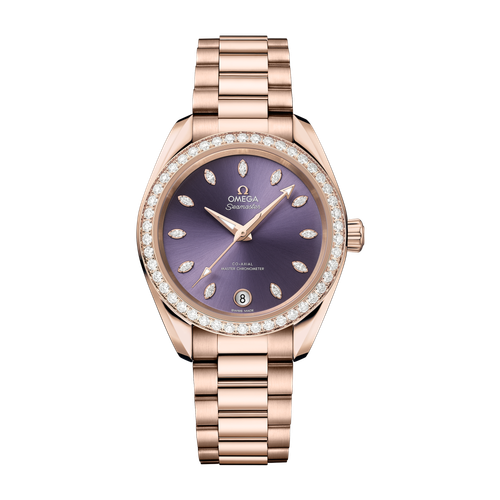 Omega Seamaster Aqua Terra Shades Purple Rose Gold 34mm