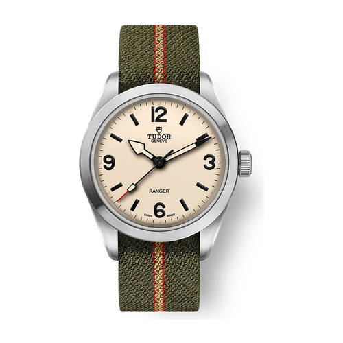 Tudor Ranger Cream Steel Fabric 39mm