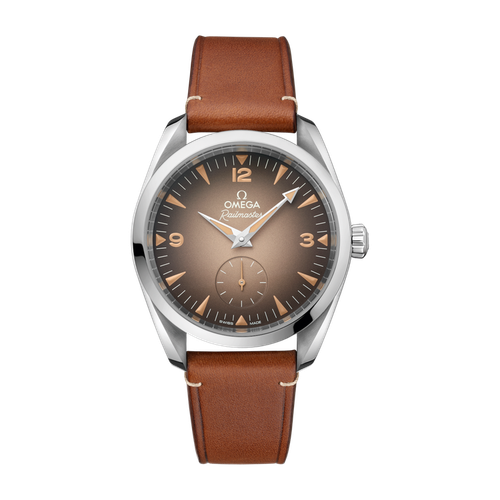 Omega Seamaster Railmaster Brown Steel Leather 38mm