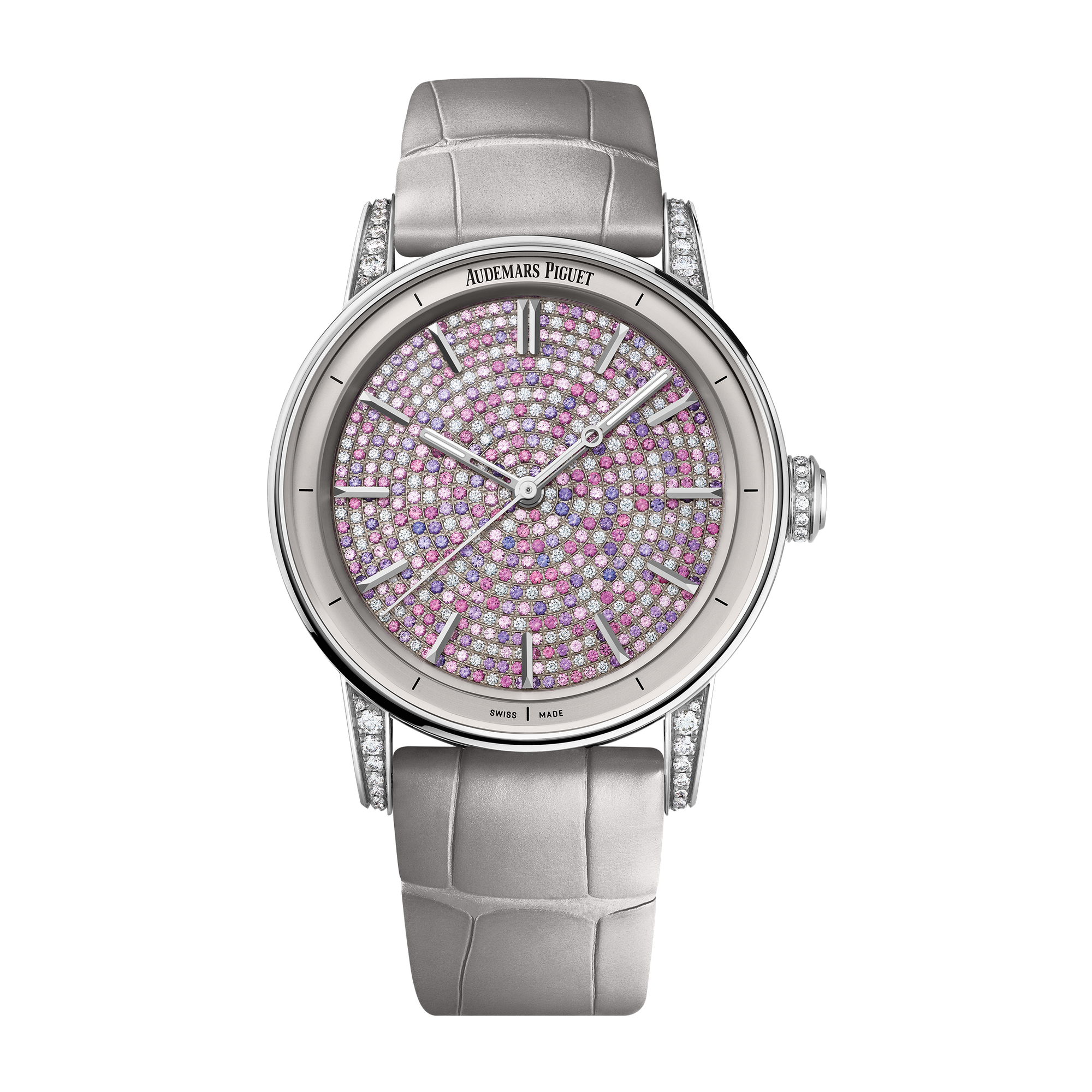 Audemars Piguet Code 11.59 Selfwinding Diamond Pave White Gold Alligator Leather 38mm