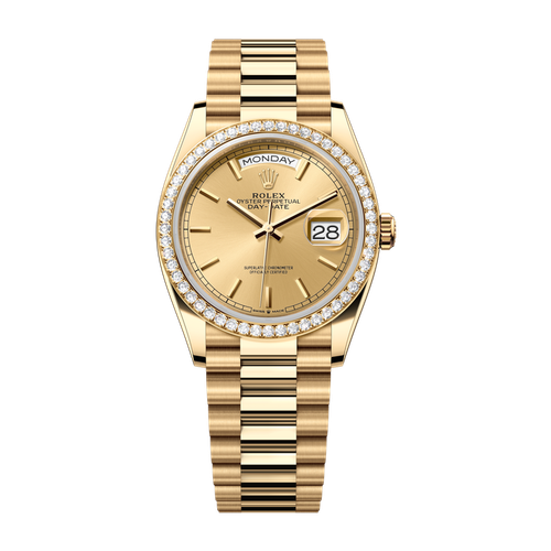 Rolex Day-Date 36 Champagne Yellow Gold 36mm