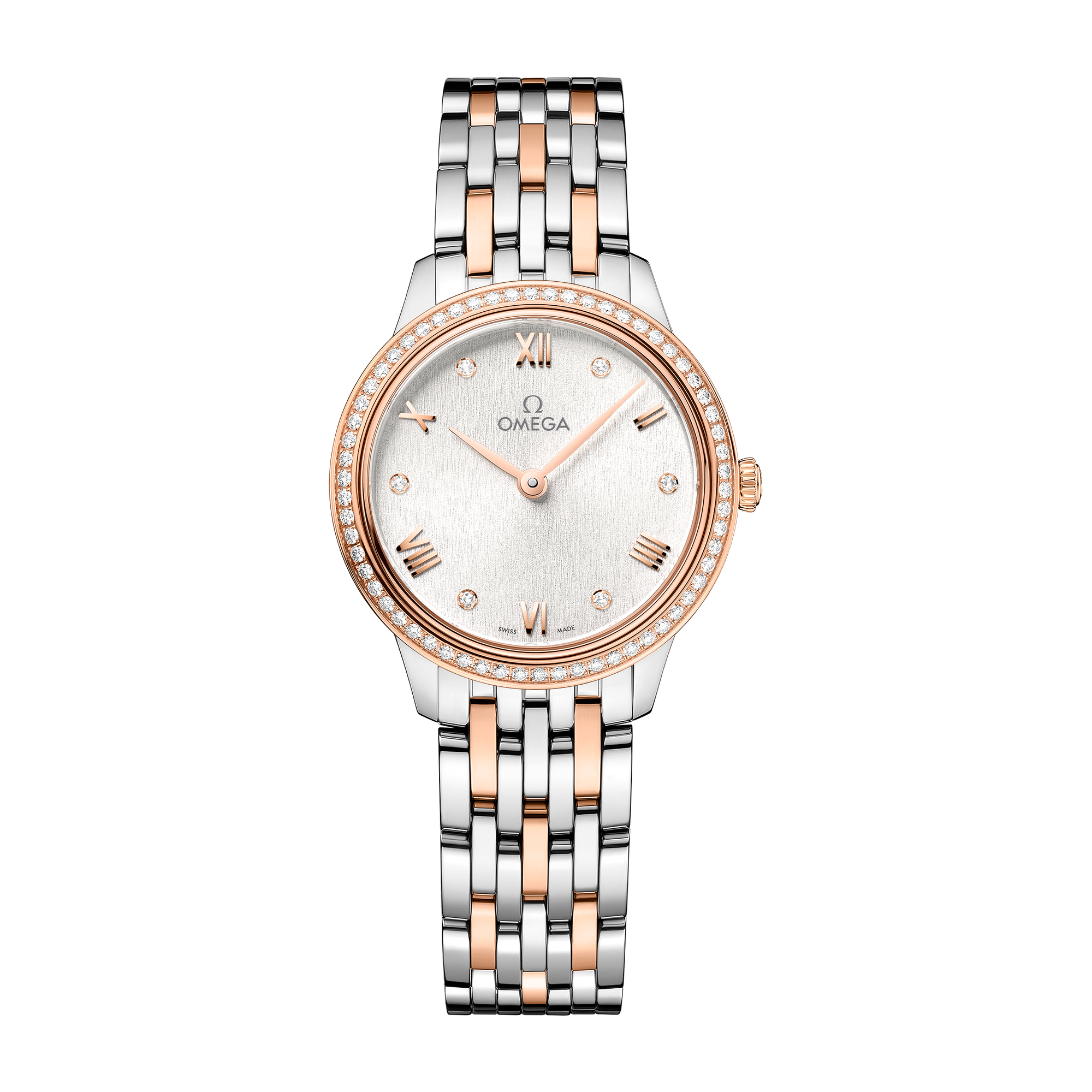 Omega De Ville Prestige Silver Two-Tone 27.5mm