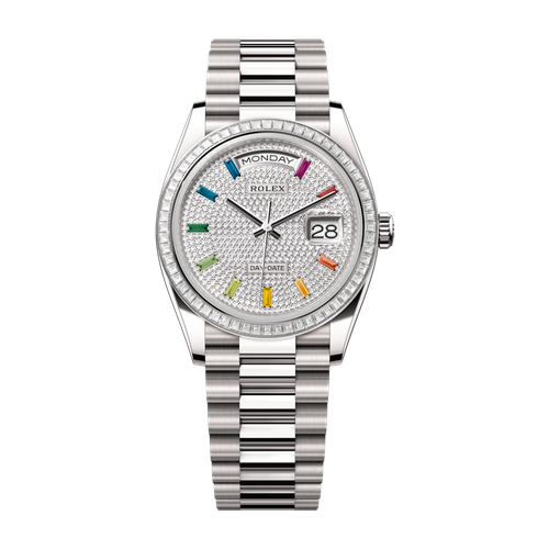 Rolex Day-Date 36 Diamond Pave White Gold 36mm