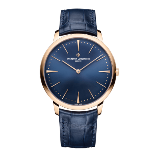 Vacheron Constantin Patrimony Manual-winding Blue Rose Gold Alligator Leather 40mm