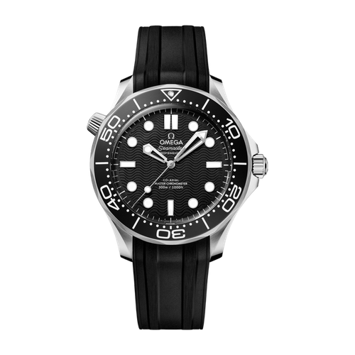 Omega Seamaster Diver 300M Black Steel Rubber 42mm