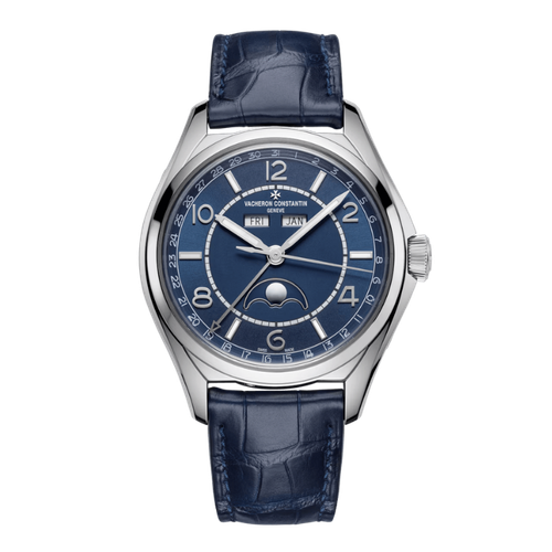 Vacheron Constantin Fiftysix Blue Alligator Leather 40mm