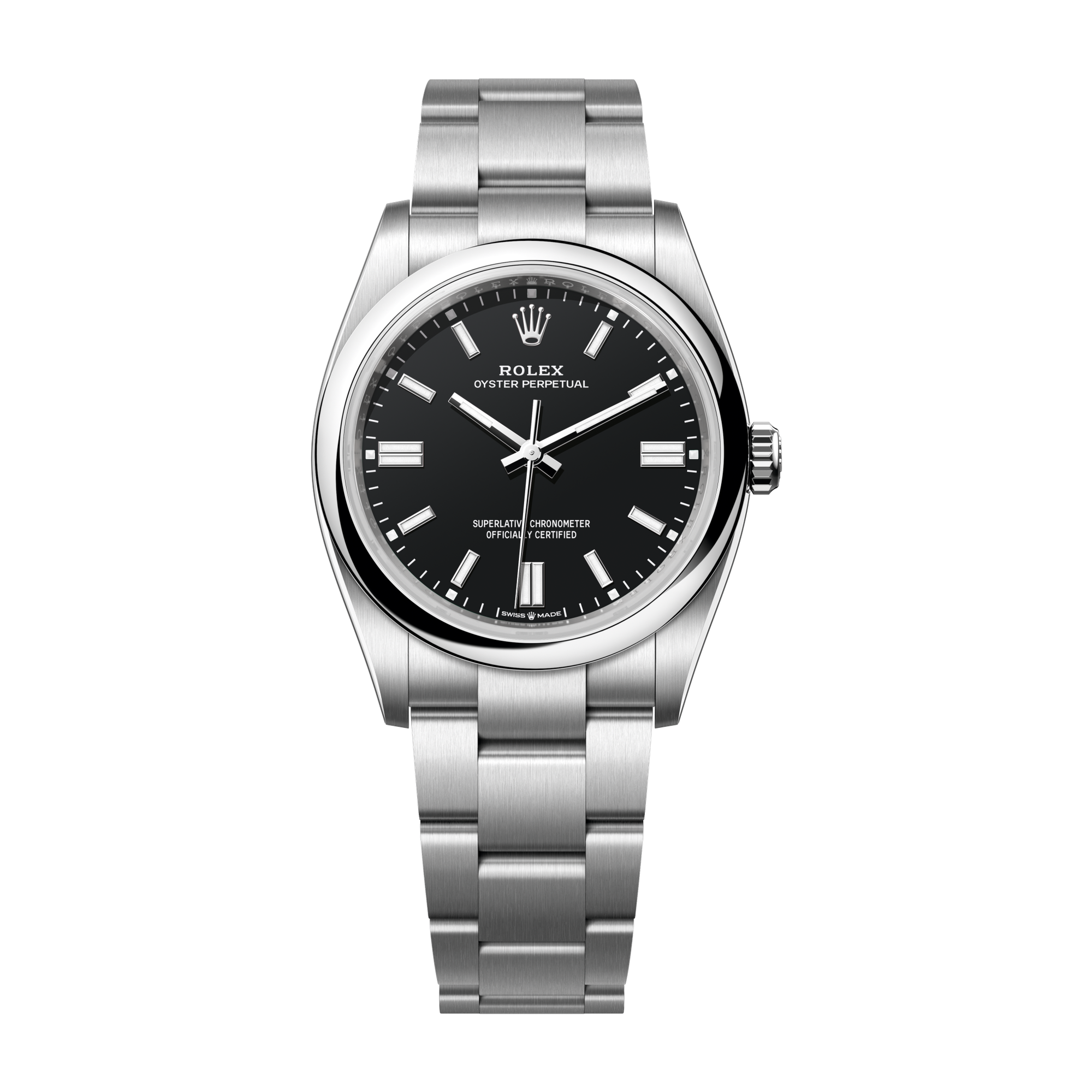 Rolex Oyster Perpetual 36 Black Steel 36mm