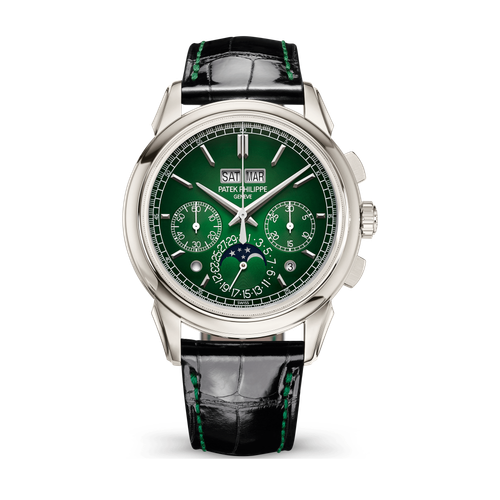 Patek Philippe Grand Complications Green Platinum Alligator Leather 41mm