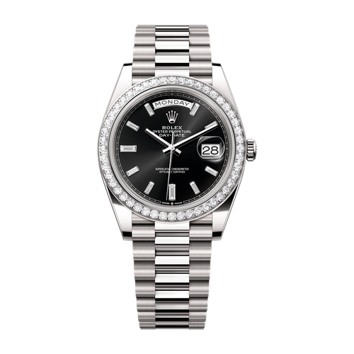 Rolex Day-Date 40 Black White Gold 40mm