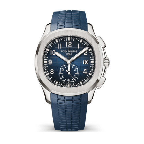 Patek Philippe Aquanaut Chronograph Blue White Gold Rubber 42.2mm