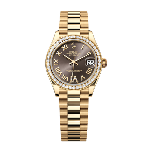 Rolex Datejust 31 Dark Grey Yellow Gold 31mm