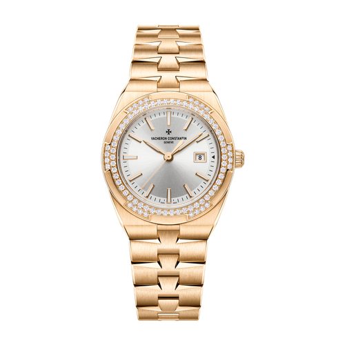 Vacheron Constantin Overseas Quartz Silver Rose Gold 33mm