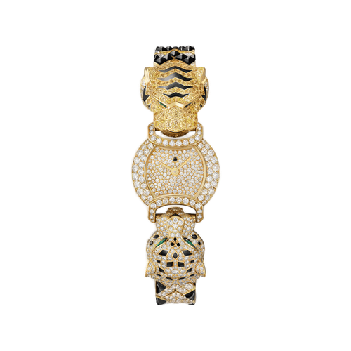 Cartier Indomptables Diamond Pave Yellow Gold 22.2mm