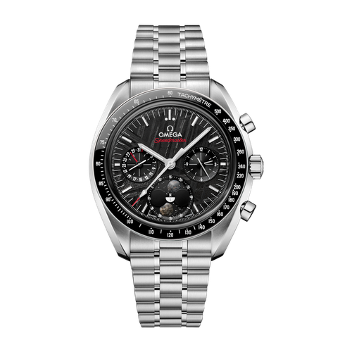 Omega "Meteorite" Speedmaster Moonphase Black Steel 43mm