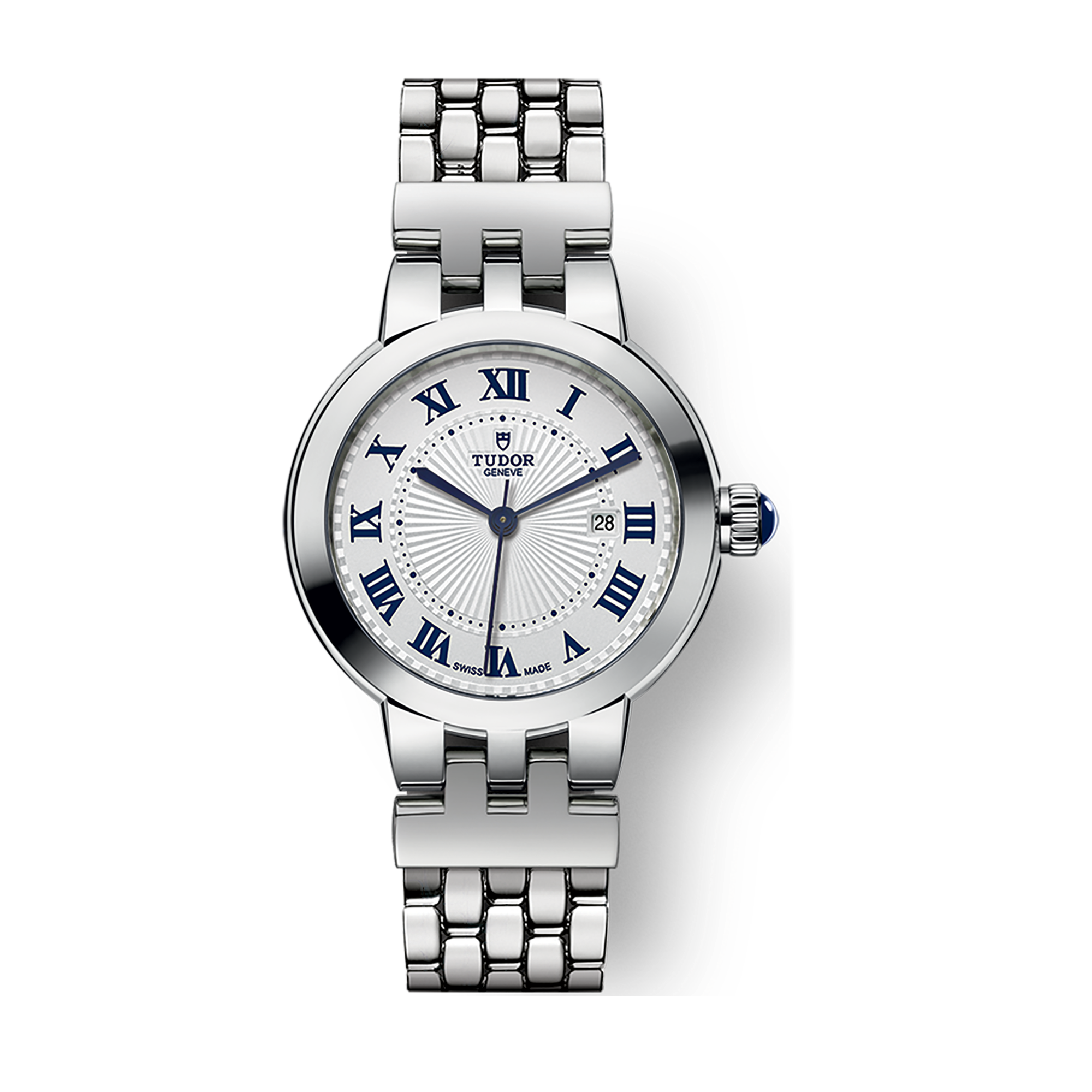 Tudor Clair de Rose 30 White Steel 30mm