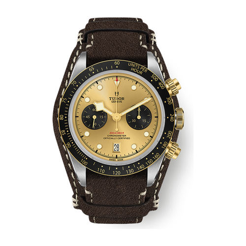 Tudor Black Bay Chrono S&G Champagne Two-Tone Leather 41mm