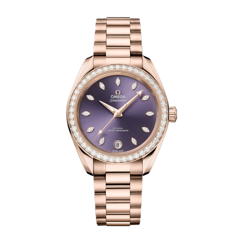 Omega Seamaster Aqua Terra Shades Purple Rose Gold 34mm