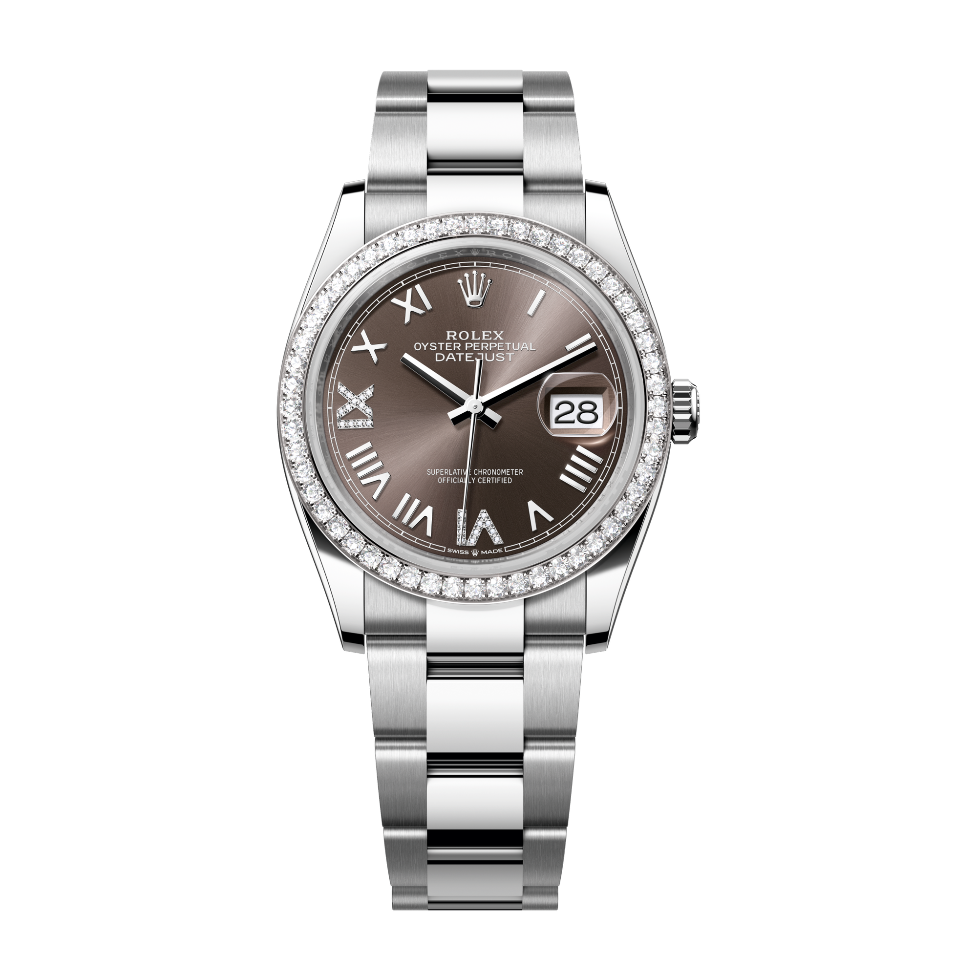 Rolex Datejust 36 Dark Grey Steel & White Gold 36mm