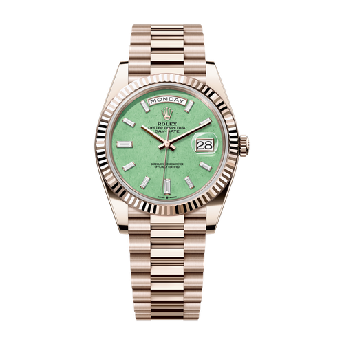 Rolex Day-Date 40 Green Rose Gold 40mm