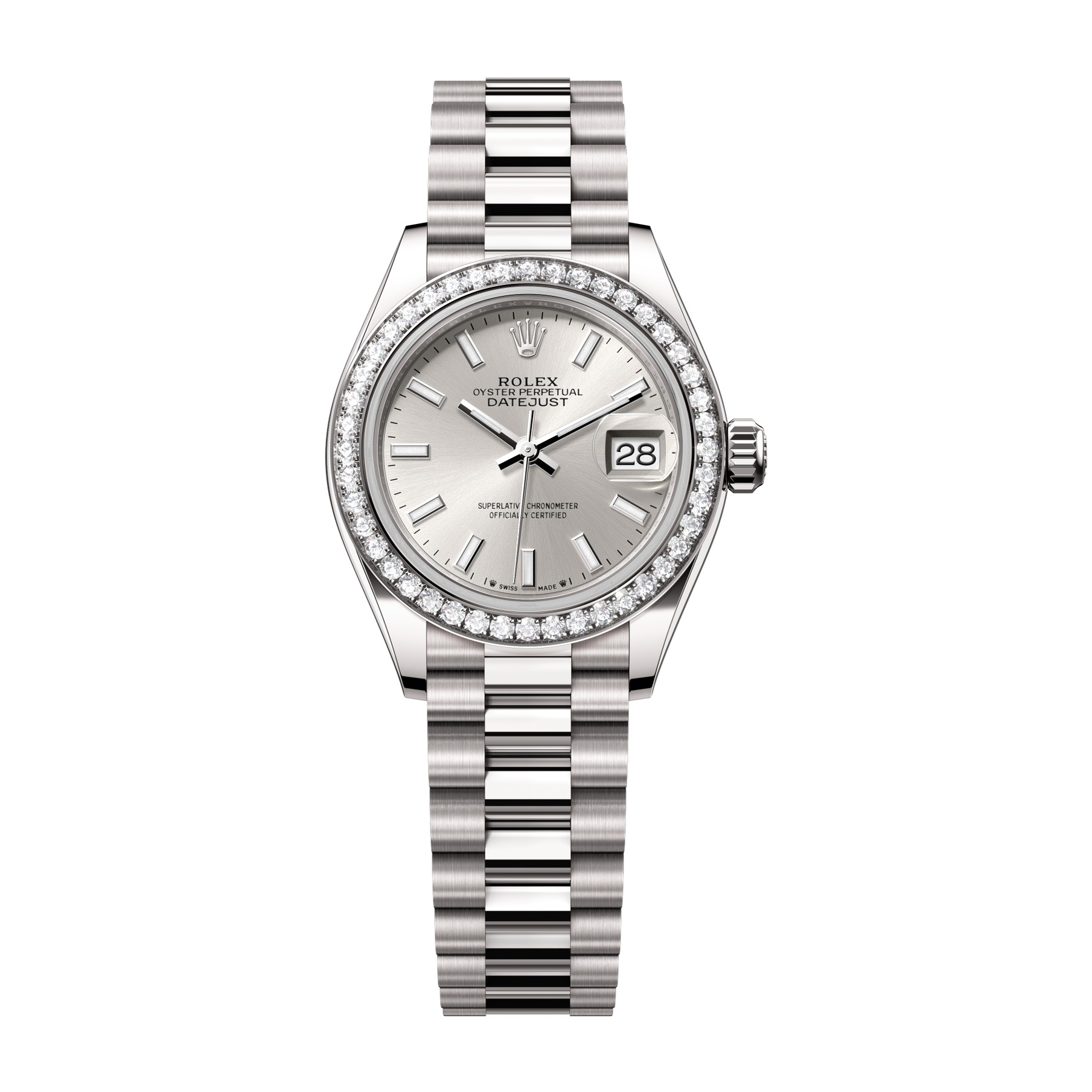 Rolex Lady-Datejust Silver White Gold 28mm