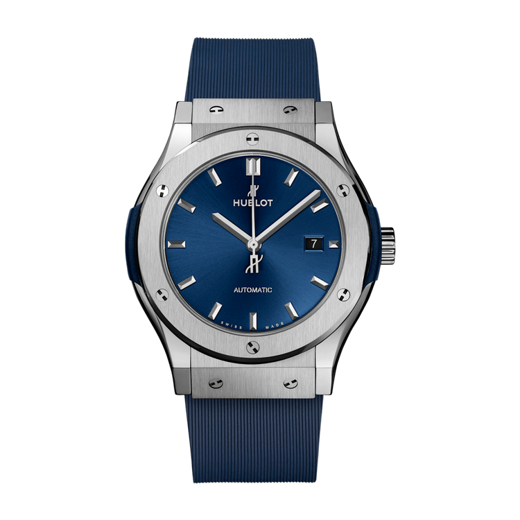 Hublot Classic Fusion Blue Titanium Rubber 42mm