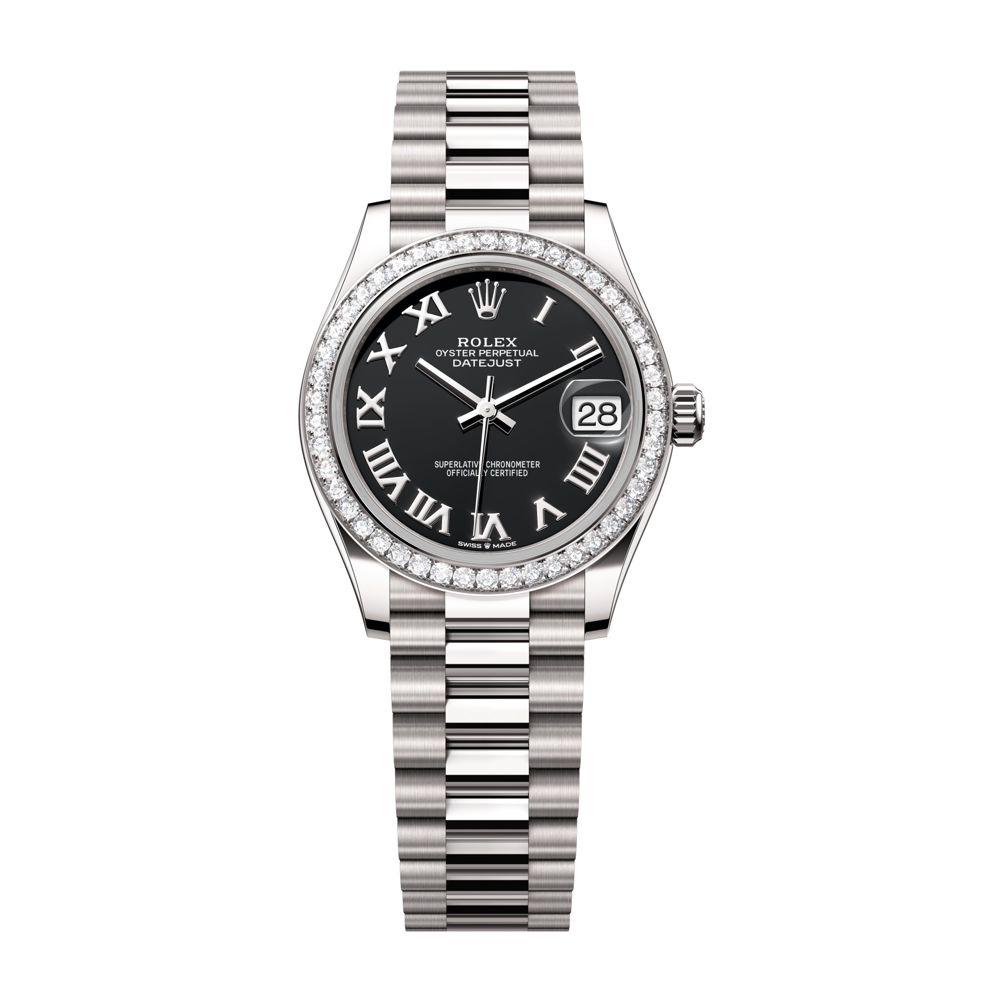 Rolex Datejust 31 Black White Gold 31mm