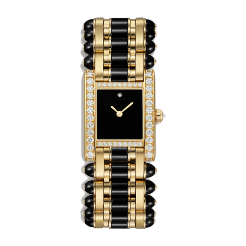Cartier Tank Black Yellow Gold 24mm