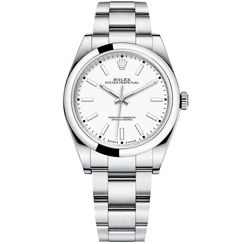 Rolex Oyster Perpetual White Steel 39mm