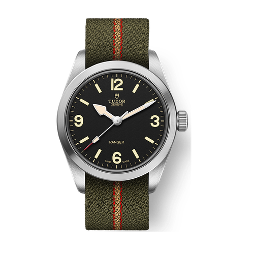 Tudor Ranger Black Steel Fabric 36mm
