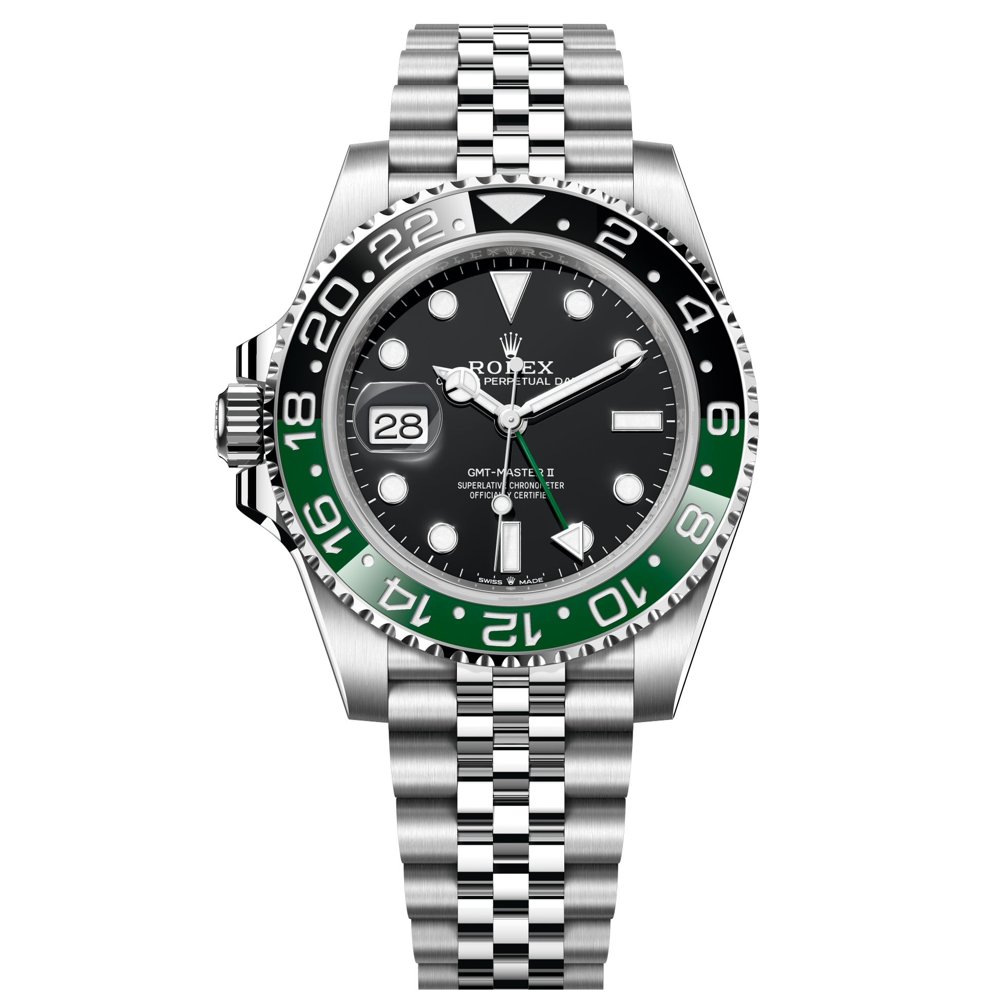 Rolex "Sprite" GMT-Master II Black Steel 40mm