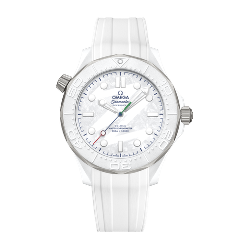 Omega "Milano Cortina 2026" Seamaster Diver 300M White Ceramic Rubber 43.5mm