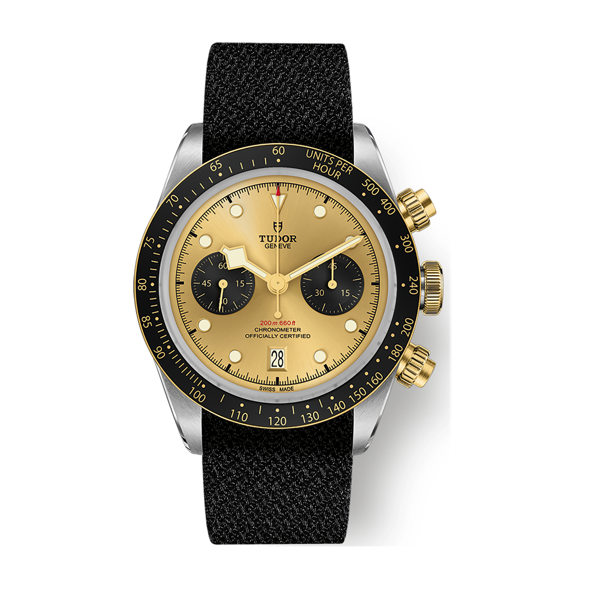 Tudor Black Bay Chrono S&G Champagne Two-Tone Fabric 41mm