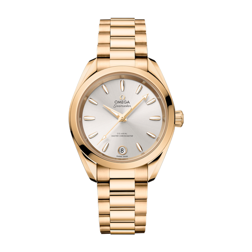 Omega Seamaster Aqua Terra Shades Silver Yellow Gold 34mm