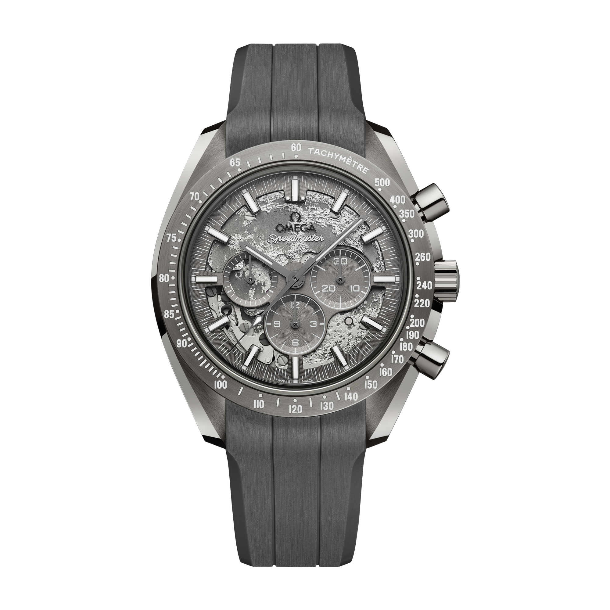 Omega "Grey Side of the Moon" Speedmaster Dark Side of the Moon Ceramic Rubber 44.3mm