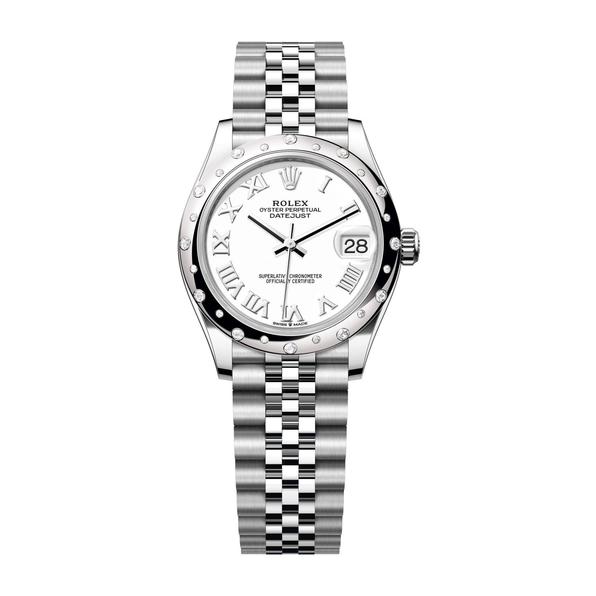Rolex Datejust 31 White Steel & White Gold 31mm