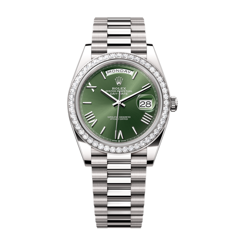Rolex Day-Date 40 Green White Gold 40mm