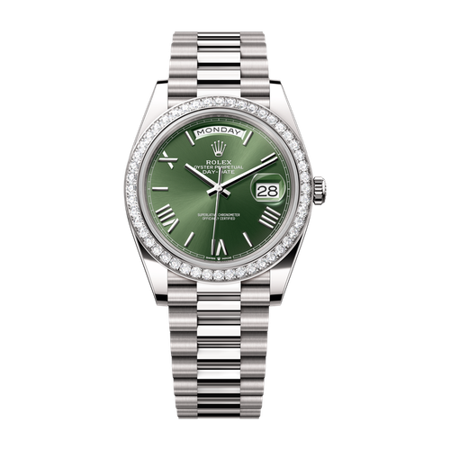 Rolex Day-Date 40 Green White Gold 40mm