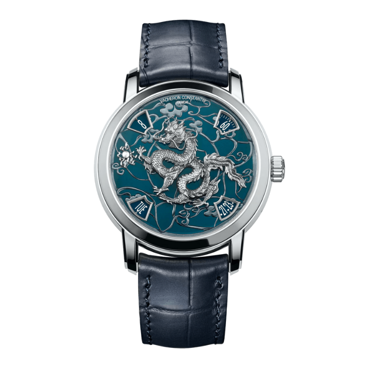 Vacheron Constantin Métiers D’Art Blue Alligator Leather 40mm
