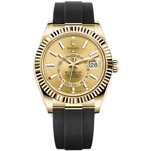 Rolex Sky-Dweller Champagne Rubber 42mm