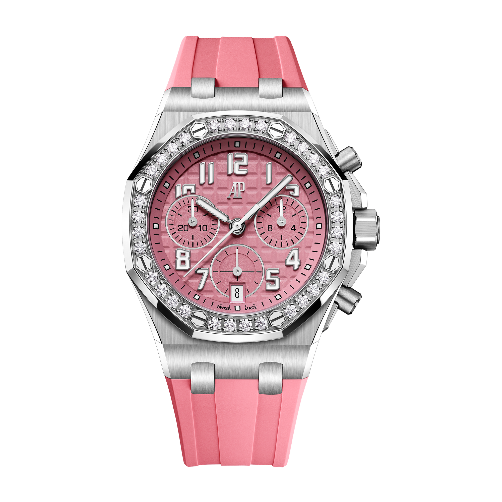 Audemars Piguet Royal Oak Offshore Selfwinding Chronograph Pink Titanium Rubber 37mm
