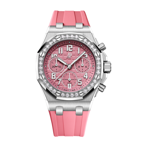 Audemars Piguet Royal Oak Offshore Selfwinding Chronograph Pink Titanium Rubber 37mm