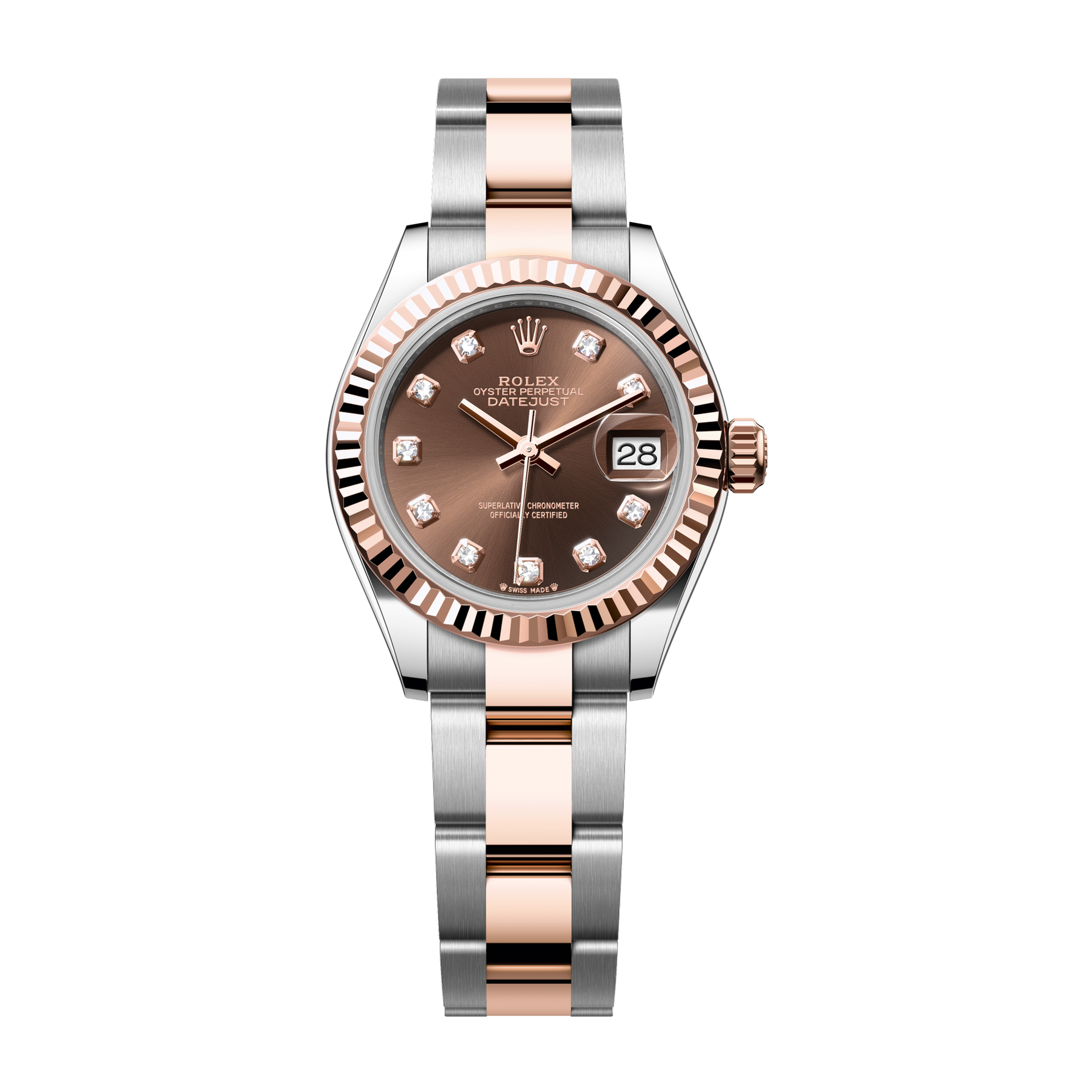 Rolex Lady-Datejust Chocolate Two-Tone 28mm