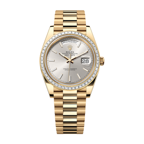 Rolex Day-Date 40 Silver Yellow Gold 40mm