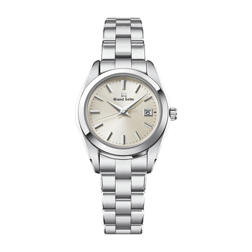 Grand Seiko Heritage Refined Essentials Silver Steel Alligator Leather 28.9mm