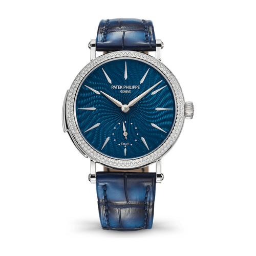 Patek Philippe Grand Complications Blue White Gold Alligator Leather 36mm