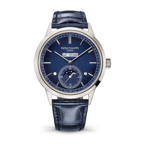 Patek Philippe Grand Complications Blue Platinum Alligator Leather 41.3mm