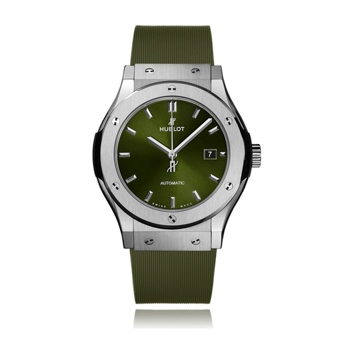 Hublot Classic Fusion Green Titanium Rubber 42mm